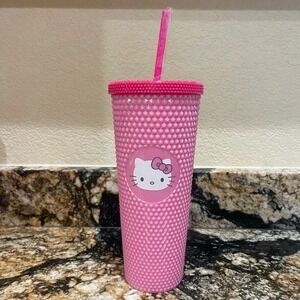 NEW  Pink Hello Kitty Studded Tumbler Valentine's Travel‎ Cup